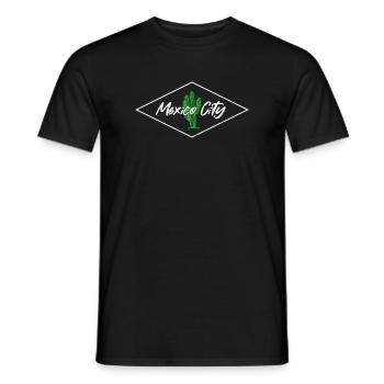 Cactus Skyline à Mexico - T-shirt homme - noir - Devant - AI Model Male 178 light (178cm)