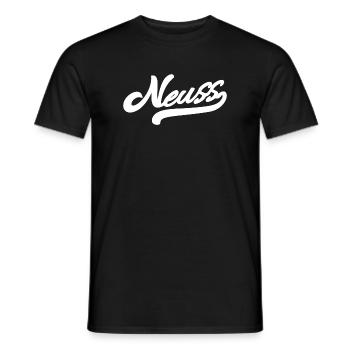 Neuss Retro - Männer T-Shirt - Schwarz - Vorne - AI Model Male 178 light (178cm)