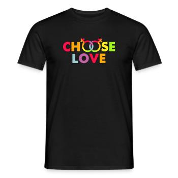 LGBT, Regenbogen, schwul - Männer T-Shirt - Schwarz - Vorne - AI Model Male 178 light (178cm)