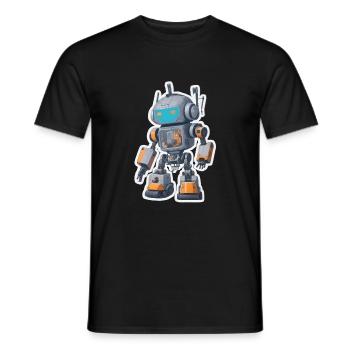 Niedliches Design für Technikliebhaber - Männer T-Shirt - Schwarz - Vorne - AI Model Male 178 light (178cm)