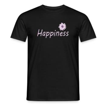 Bonheur - T-shirt homme - noir - Devant - AI Model Male 178 light (178cm)