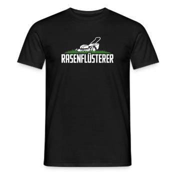 Rasenflüsterer Garten Rasenmäher Rasenflüsterer - Männer T-Shirt - Schwarz - Vorne - AI Model Male 178 light (178cm)