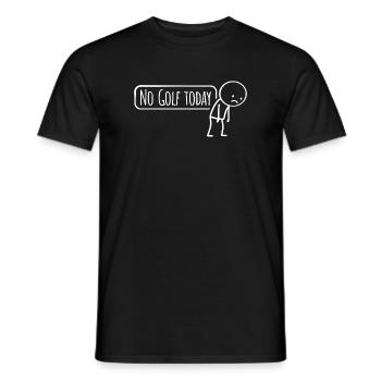 No_Golf_today_White - Men's T-Shirt - black - Front - AI Model Male 178 light (178cm)