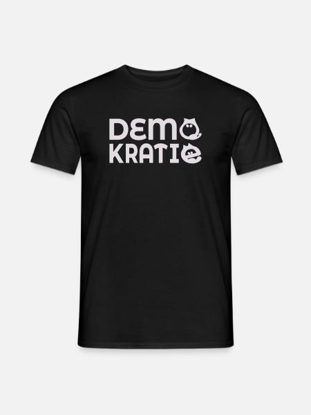 Cat Democracy - Men's T-Shirt - black