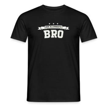 Der Allerbeste Bro - Männer T-Shirt - Schwarz - Vorne - AI Model Male 178 light (178cm)