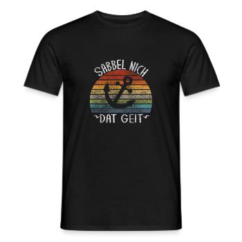 Sabbel Nich Dat Geit - Männer T-Shirt - Schwarz - Vorne - AI Model Male 178 light (178cm)