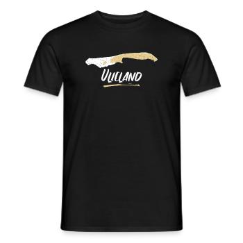 Vlieland | Vintage Landkarte Retro - Männer T-Shirt - Schwarz - Vorne - AI Model Male 178 light (178cm)