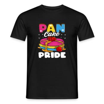 Pansexual Pan Cake Pun Pansexual Parody - Men's T-Shirt - black - Front - AI Model Male 178 light (178cm)