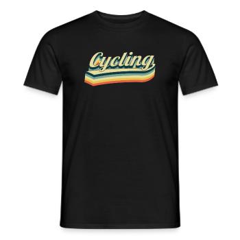 Cycling - Vélo - T-shirt homme - noir - Devant - AI Model Male 178 light (178cm)