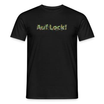 Auf Lock Grüne Wiese mit bunten Blumen - Männer T-Shirt - Schwarz - Vorne - AI Model Male 178 light (178cm)
