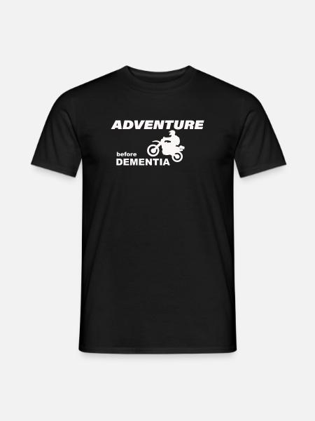 AVENTURE À MOTO - T-shirt homme - noir