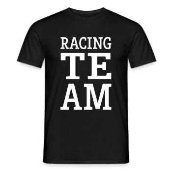 Racing Team - Men's T-Shirt - black - Front - AI Model Male 178 light (178cm)