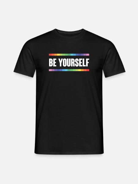 LGBTQ Pride Month - Be Yourself - Men's T-Shirt - black