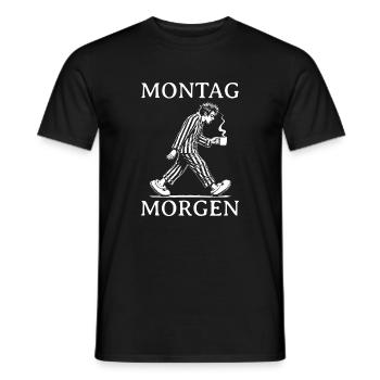 Montag Morgen - Männer T-Shirt - Schwarz - Vorne - AI Model Male 178 light (178cm)