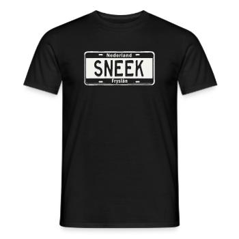 T-Shirt Sneek Hoodie Ijsselmeer Holland - Männer T-Shirt - Schwarz - Vorne - AI Model Male 178 light (178cm)