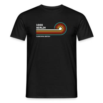 Berlin Chemise Rétro Code Postal 1000 Code Postal Souvenir - T-shirt homme - noir - Devant - AI Model Male 178 light (178cm)