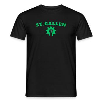 Saint-Gall - T-shirt homme - noir - Devant - AI Model Male 178 light (178cm)
