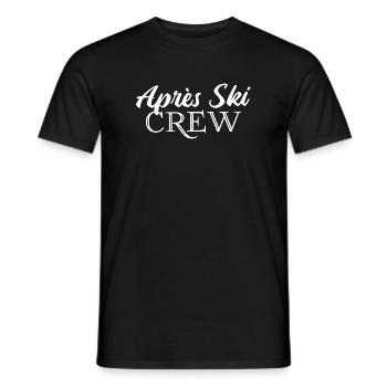 Après Ski Crew Ski Vacances de Ski - T-shirt homme - noir - Devant - AI Model Male 178 light (178cm)