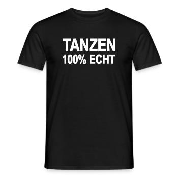 Tanzen - Männer T-Shirt - Schwarz - Vorne - AI Model Male 178 light (178cm)