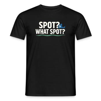 Geheimes Angelplatz – Frag Nicht Nach - Männer T-Shirt - Schwarz - Vorne - AI Model Male 178 light (178cm)