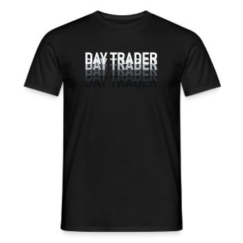 Day Trader Stock Market Stock Market Trader - Men's T-Shirt - black - Front - AI Model Male 178 light (178cm)