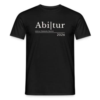 Abitur 2026 - Männer T-Shirt - Schwarz - Vorne - AI Model Male 178 light (178cm)