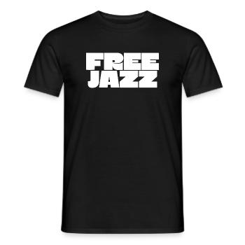 Free Jazz fettes Logo - Männer T-Shirt - Schwarz - Vorne - AI Model Male 178 light (178cm)