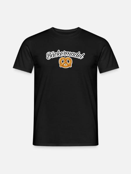 Bäckermadel - Männer T-Shirt - Schwarz