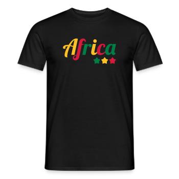 Africa / Africain / Afrique / Africain - T-shirt homme - noir - Devant - AI Model Male 178 light (178cm)