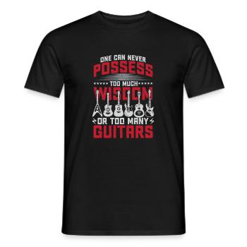 Zu viel Weisheit - Männer T-Shirt - Schwarz - Vorne - AI Model Male 178 light (178cm)