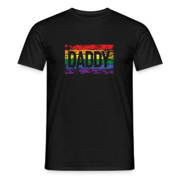 Dad - Men's T-Shirt - black - Front - AI Model Male 178 light (178cm)