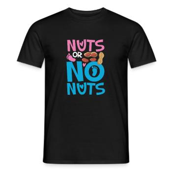 Nuts or None - Men's T-Shirt - black - Front - AI Model Male 178 light (178cm)