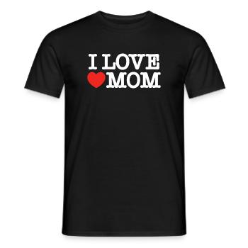 Ich liebe Mama (dunkel) - Männer T-Shirt - Schwarz - Vorne - AI Model Male 178 light (178cm)