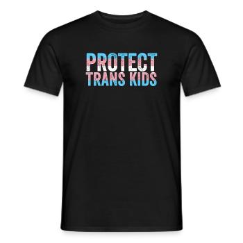 Pride Month LGBT - Protect Trans Kids - Men's T-Shirt - black - Front - AI Model Male 178 light (178cm)