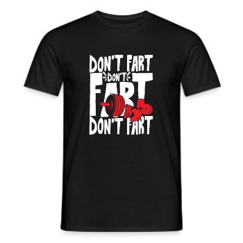 Ne pète pas - T-shirt homme - noir - Devant - AI Model Male 178 light (178cm)