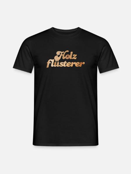 Holz Tischler Fan coole lustige Sprüche Maserung - Männer T-Shirt - Schwarz
