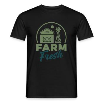 Ferme Sweet Farm Cadeau Dire Farmer Country Life - T-shirt homme - noir - Devant - AI Model Male 178 light (178cm)