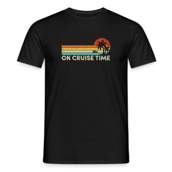 Croisière en vacances tropicales d’été en croisière - T-shirt homme - noir - Devant - AI Model Male 178 light (178cm)