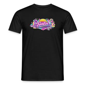 Berlin - T-shirt homme - noir - Devant - AI Model Male 178 light (178cm)