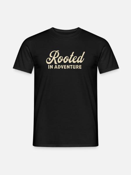 Rooted in Adventure - Men's T-Shirt - black