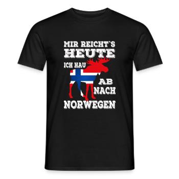 Mir reichts Norwegen - Männer T-Shirt - Schwarz - Vorne - AI Model Male 178 light (178cm)