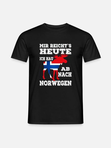 Mir reichts Norwegen - Männer T-Shirt - Schwarz