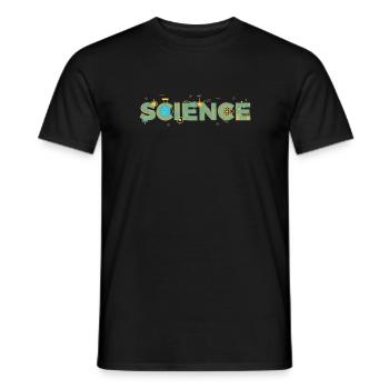 Science - Science - Men's T-Shirt - black - Front - AI Model Male 178 light (178cm)