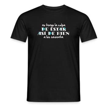So good at 60 (dark) - Men's T-Shirt - black - Front - AI Model Male 178 light (178cm)
