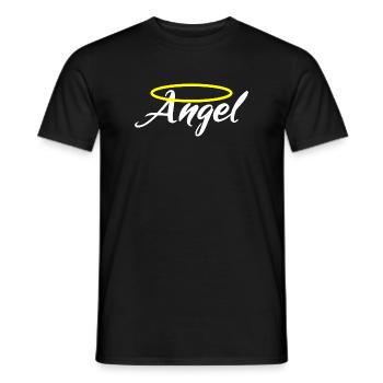 I'm an Angel - Angel - Men's T-Shirt - black - Front - AI Model Male 178 light (178cm)