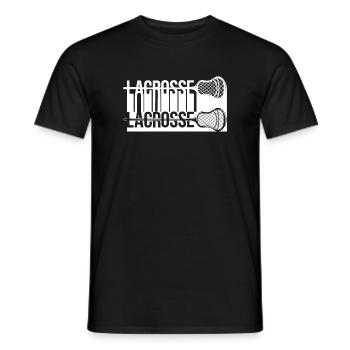Lacrosse - Männer T-Shirt - Schwarz - Vorne - AI Model Male 178 light (178cm)