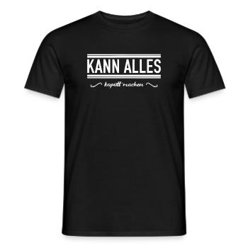 Kann alles kaputt machen - Männer T-Shirt - Schwarz - Vorne - AI Model Male 178 light (178cm)