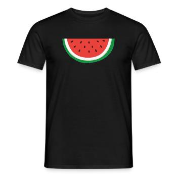 Pastèque - symbole palestinien - T-shirt homme - noir - Devant - AI Model Male 178 light (178cm)