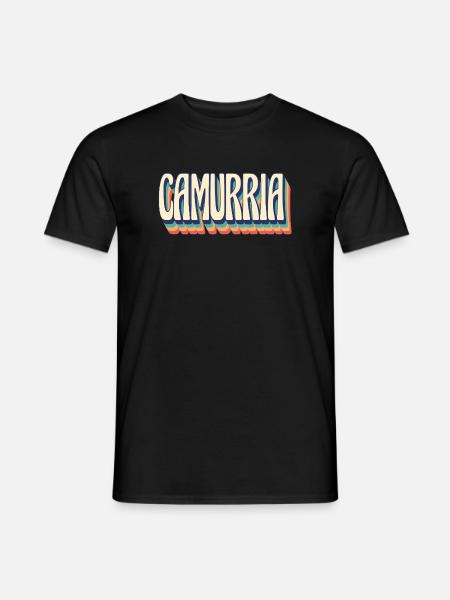 t shirt Camurria maglietta regalo retrò vintage - T-shirt uomo - nero