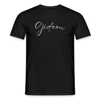 Gideon Name T-Shirt Geschenk Für Männer - Männer T-Shirt - Schwarz - Vorne - AI Model Male 178 light (178cm)